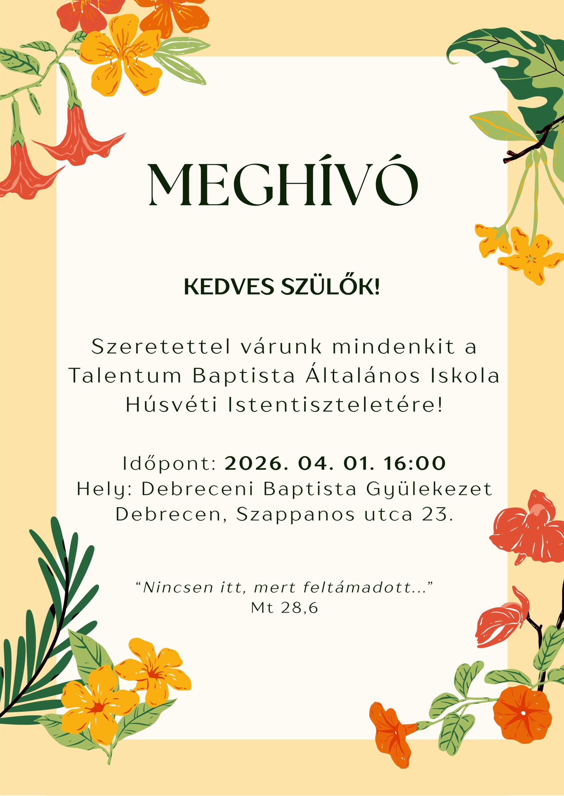 Húsvéti Istentisztelet